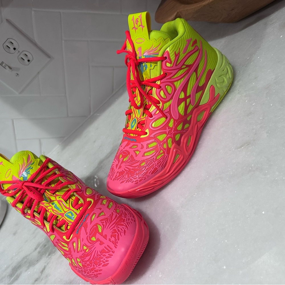 PUMA Men's MB.04 Sneakers LaMelo Ball 1Love Edition, Yellow, Size 8